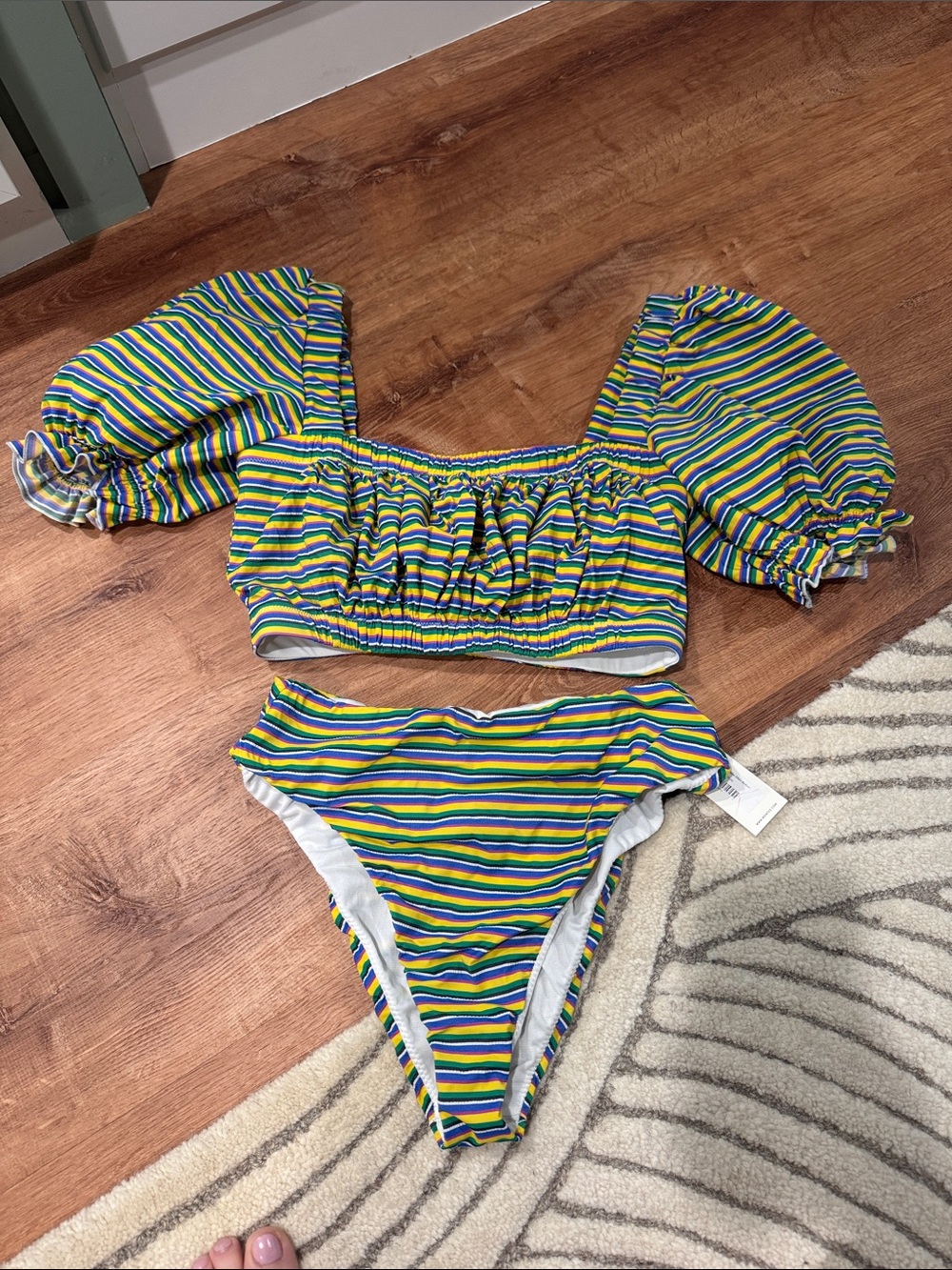 Montce Multicolor Striped Bikini Set
